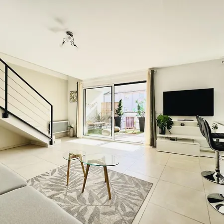Le Carre Croisette - Duplex Terrasse Centre Apartament