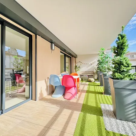 Apartament Le Carre Croisette - Duplex Terrasse Centre